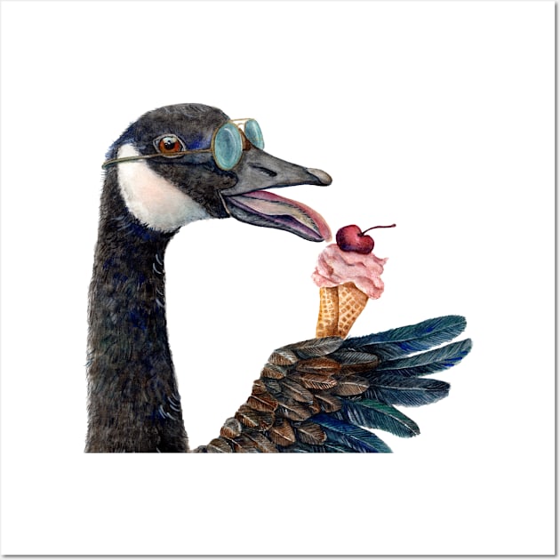 Ice Cream Canada Goose Wall Art by Goosi